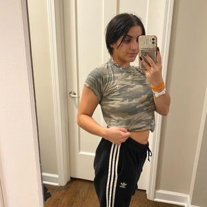 Camo brandy Melville crop top